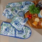 Oven Mitt | Bush Botanical | Linen Oven Mitt | Bush Botanical | Linen